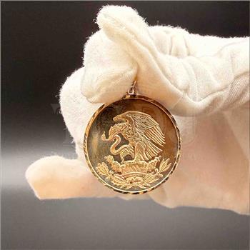 14K Yellow Gold Eagle Pendant