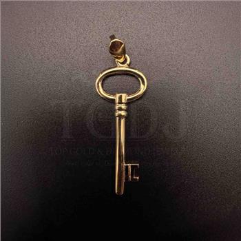 14K Yellow Gold Key Pendant