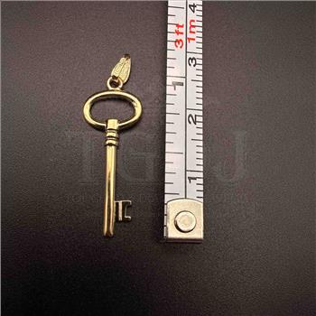 14K Yellow Gold Key Pendant