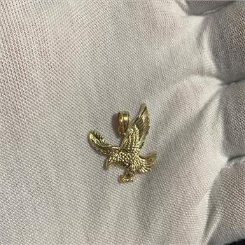 14K Yellow Gold Eagle Pendant