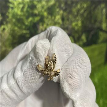 14K Yellow Gold Eagle Pendant