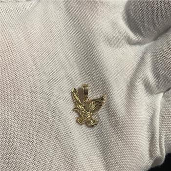 14K Yellow Gold Eagle Pendant