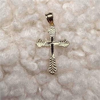 14K Yellow Gold Cross Pendant