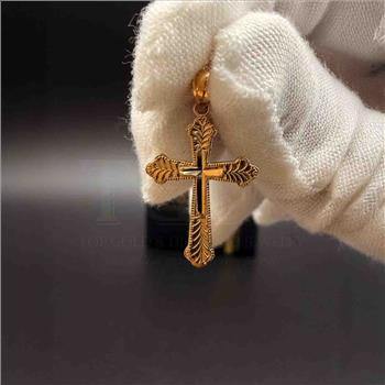 14K Yellow Gold Cross Pendant