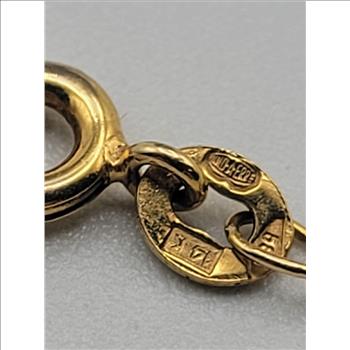 14kt Solid Gold Cross Sapphire Diamond Pendant/Necklace 