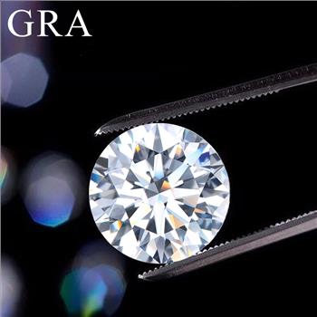 Fiery 1.2 ct GRA Moissanite Diamond Substitute Loose Stone