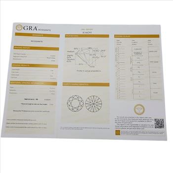 Remarkable. 2.0 ct GRA Moissanite  Diamond Substitute Loose Stone