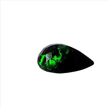 Rare Dark Green  Pear Shape Diamond Substitute Loose Stone