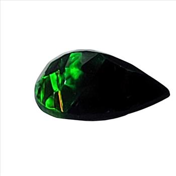 Rare Dark Green  Pear Shape Diamond Substitute Loose Stone