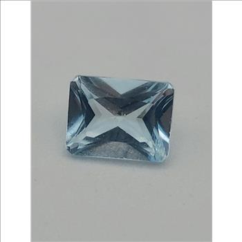 Beautiful Majestic Natural OCTAGON Blue Topaz Stone