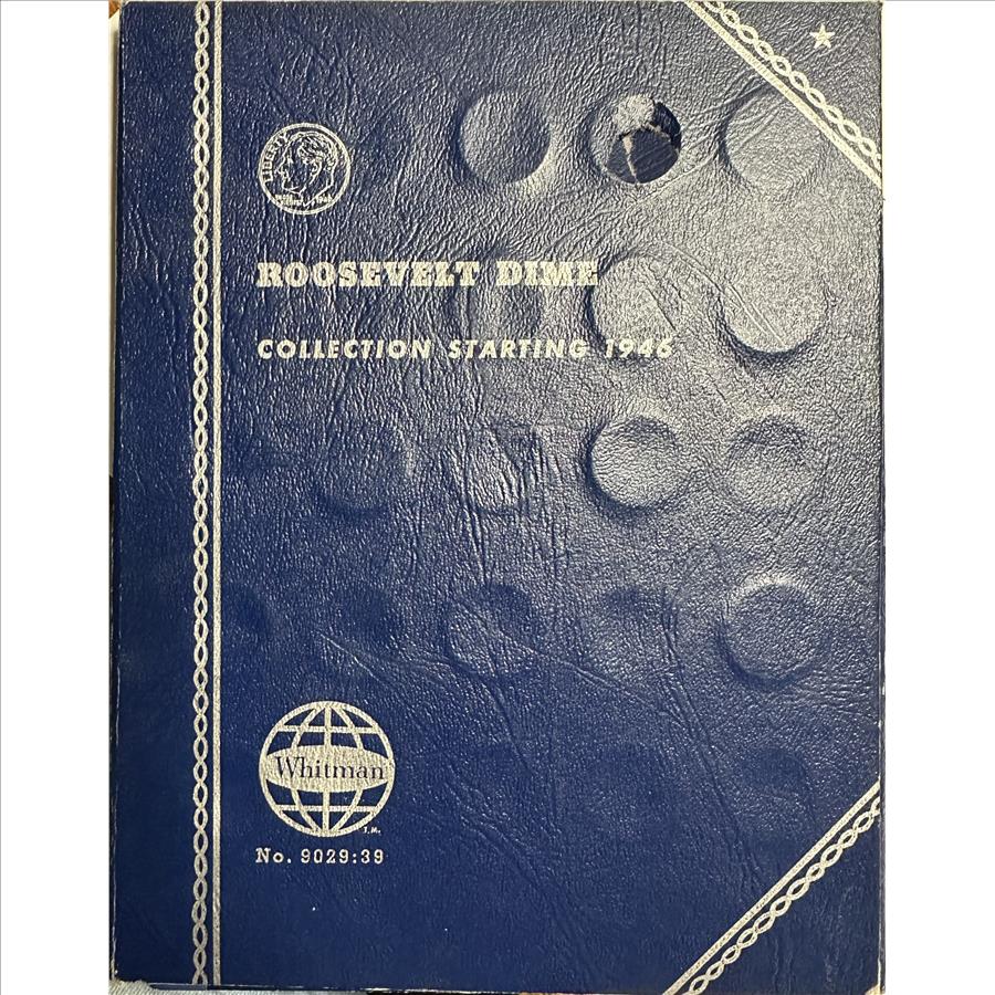 >Whitman Album Roosevelt Dime Collection Starting 1946 With 27 Dimes