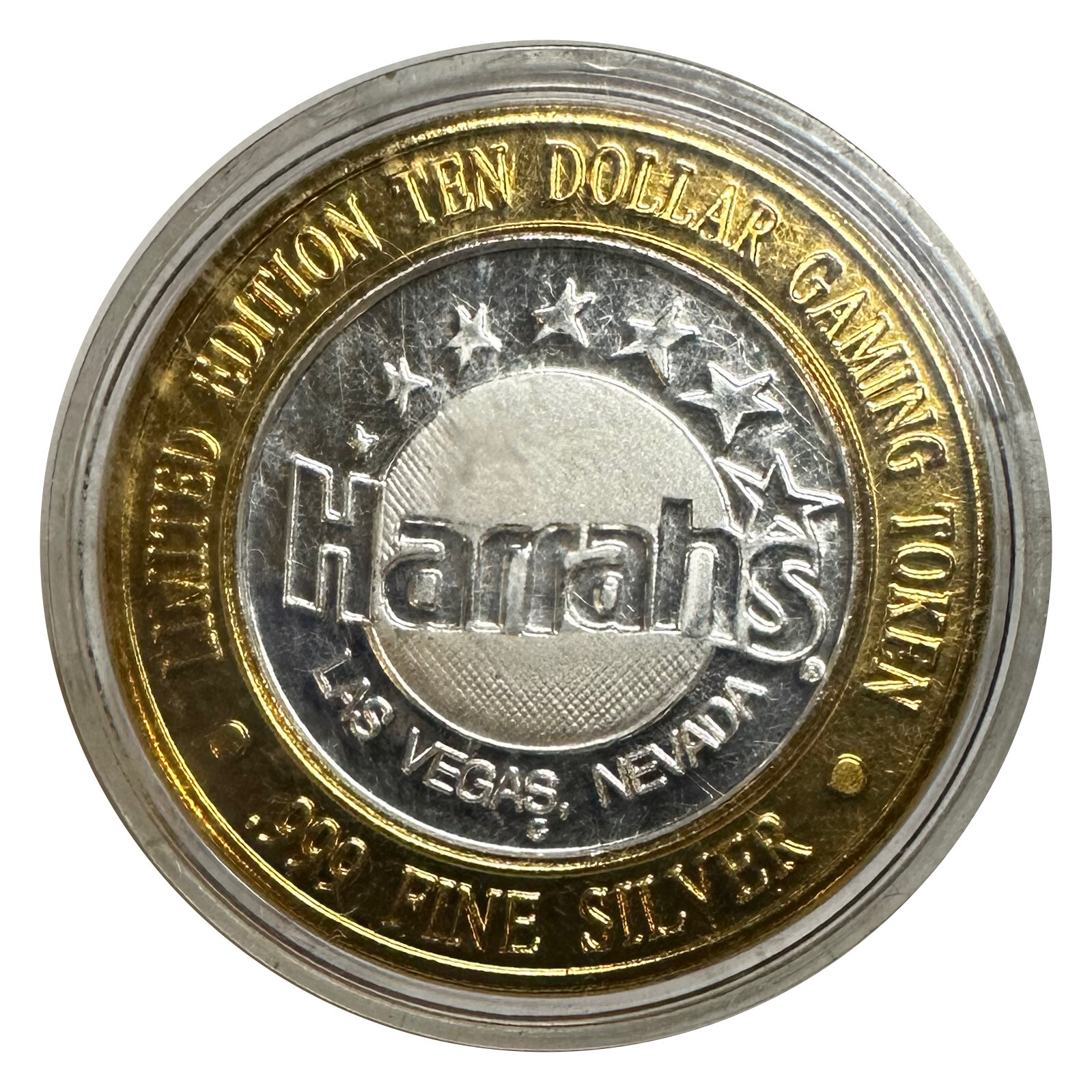 >Silver Strike! Harrah's Las Vegas, Nevada .999 Fine Silver