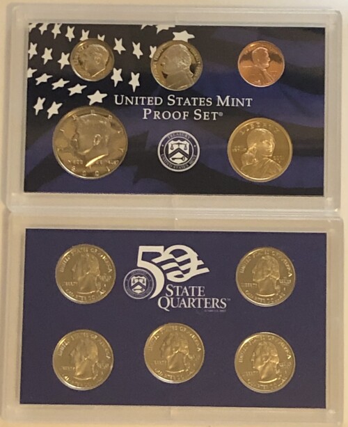 *2001S United States Mint Proof Set 10 Coins in Original US Mint
