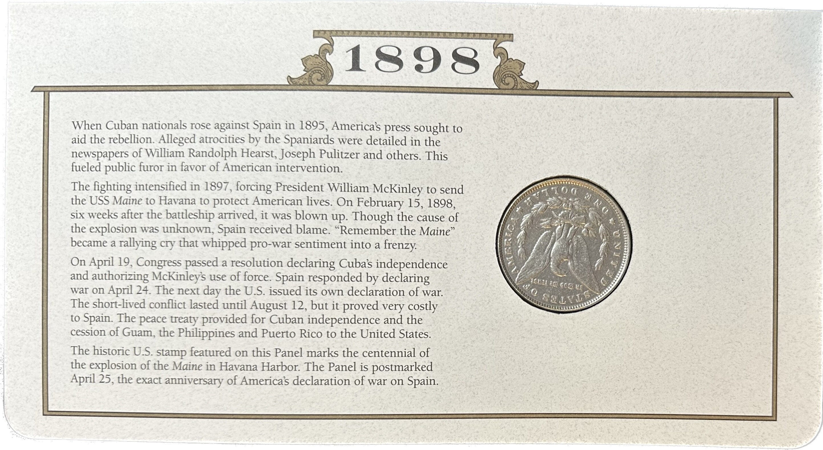 >1898 U.S. Silver Dollar The U.S. Silver Dollar Collection