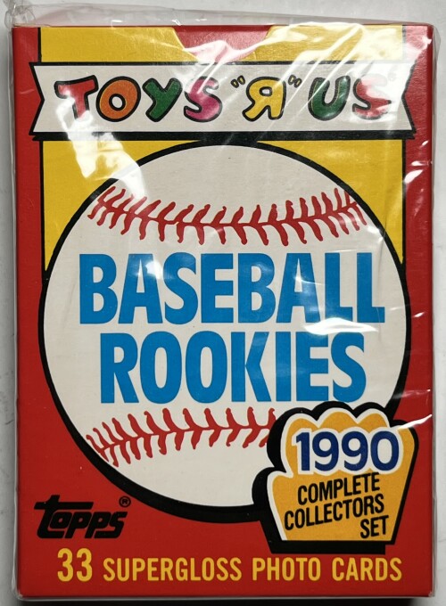 1990 Toys"R"Us Baseball Rookies 33 Supergloss Photo Cards Factory Sealed Property Room