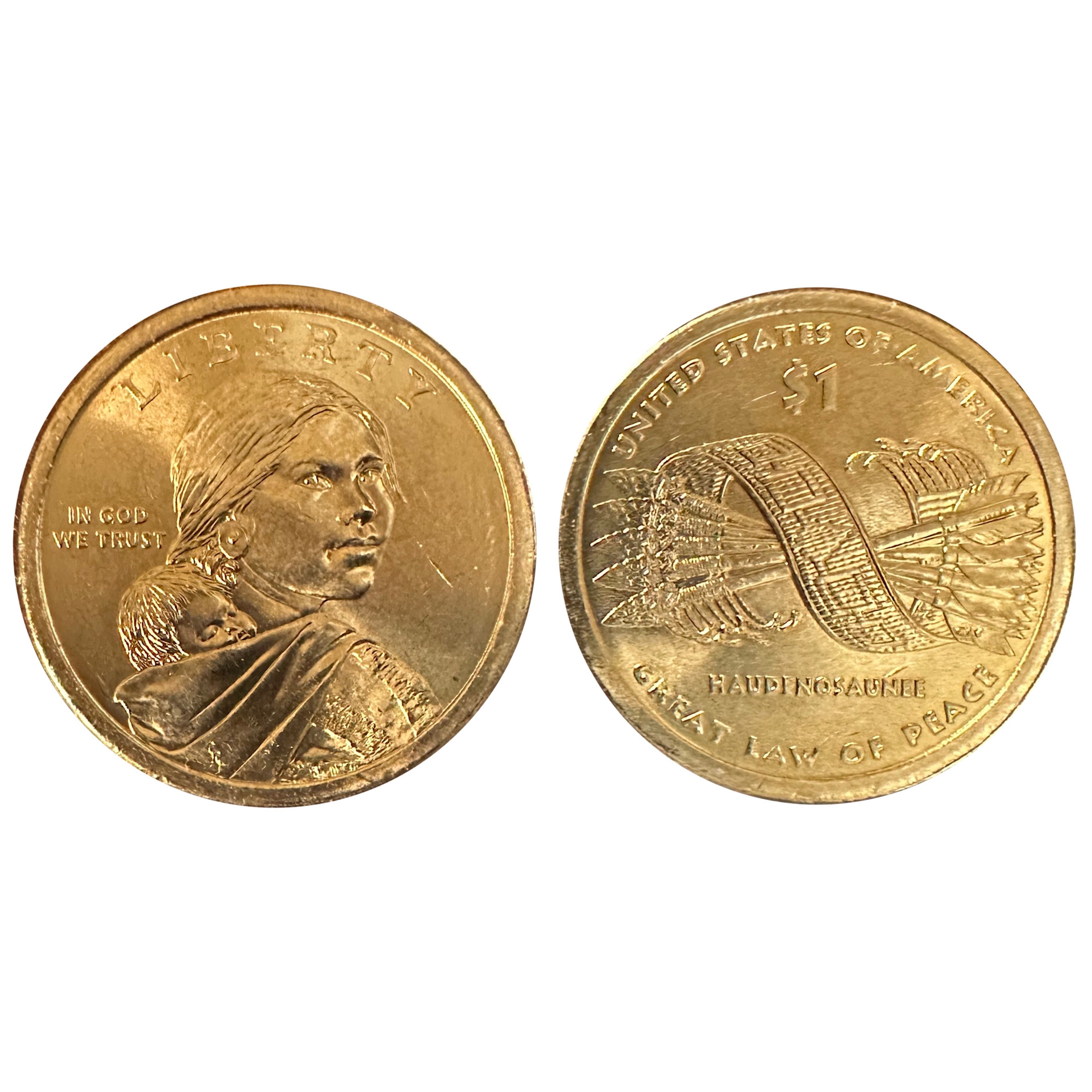 2013 P Native American Sacagawea $1 Coin – Position B – Uncirculated From US Mint Roll