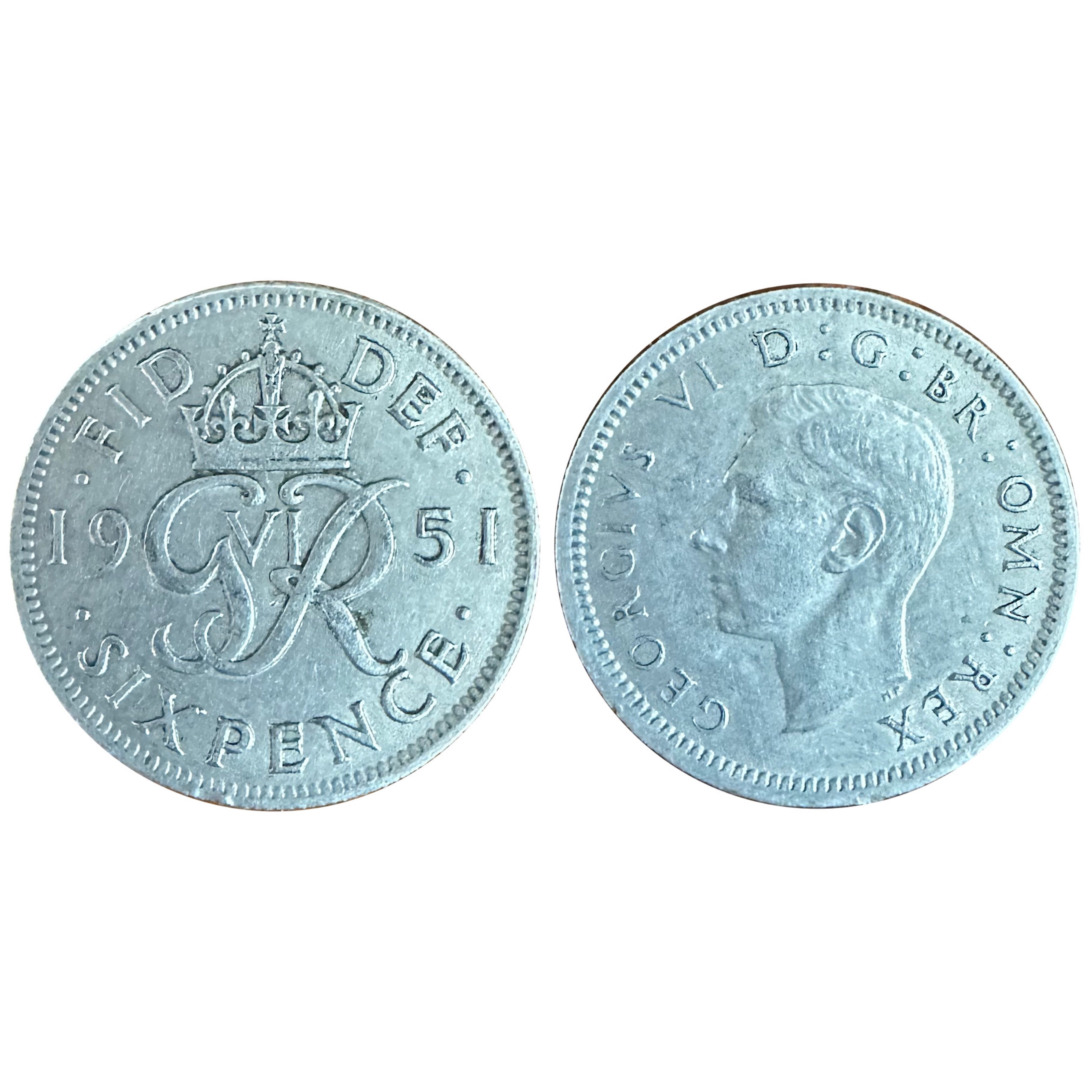 Sixpence For Luck Wedding Cufflinks – Gold, Dated 1935, 1940, 1945, 1950, 1960, 1965 By Old Coin Cufflinks