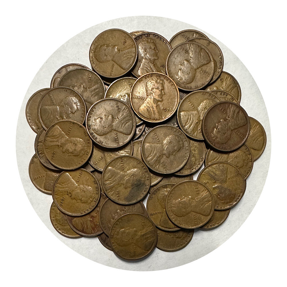 Five Decades Of Lincoln Wheat Cents: 1919, 1928, 1930, 1943 Steel And 1954  888888966 8112023161181730910