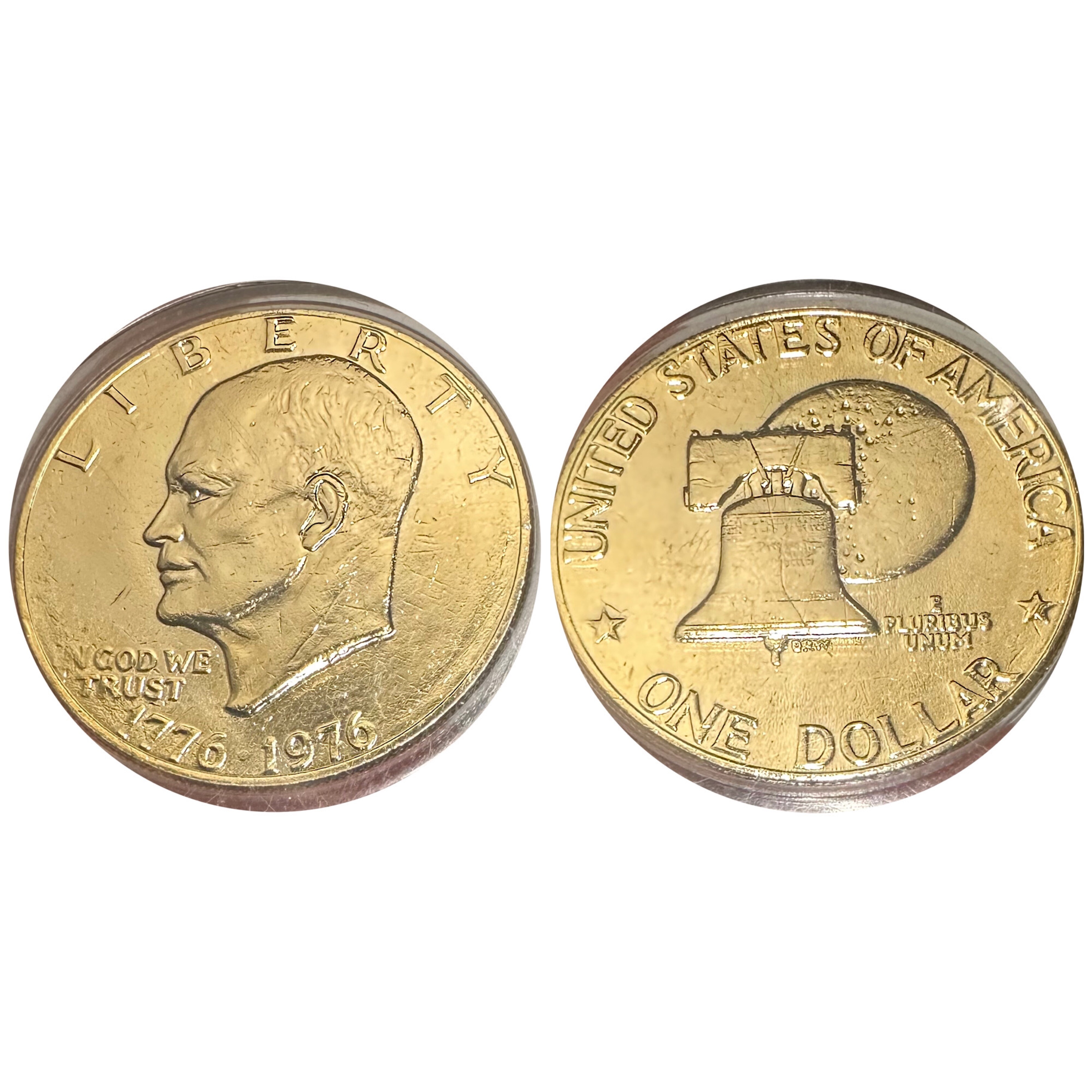 1776-1976 U.S. Gold Layered Eisenhower One Dollar | Property Room