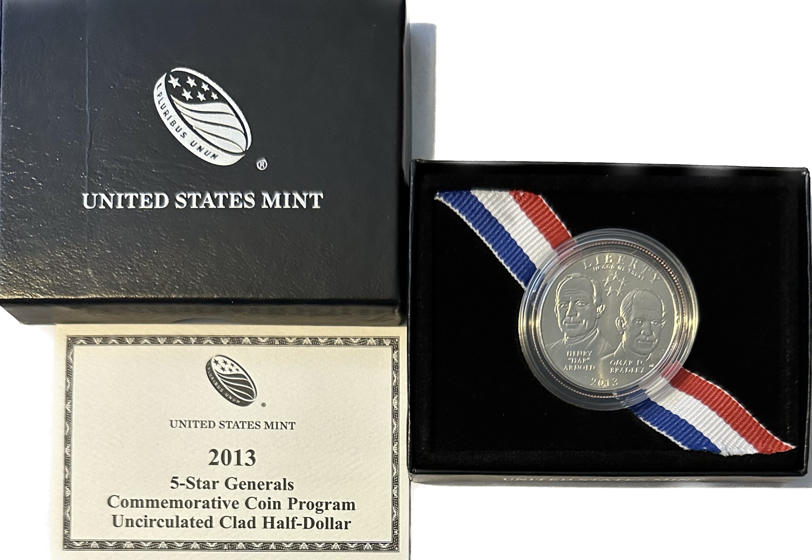 >2013D U.S. 5Star Generals Commemorative Uncirculated Clad Half