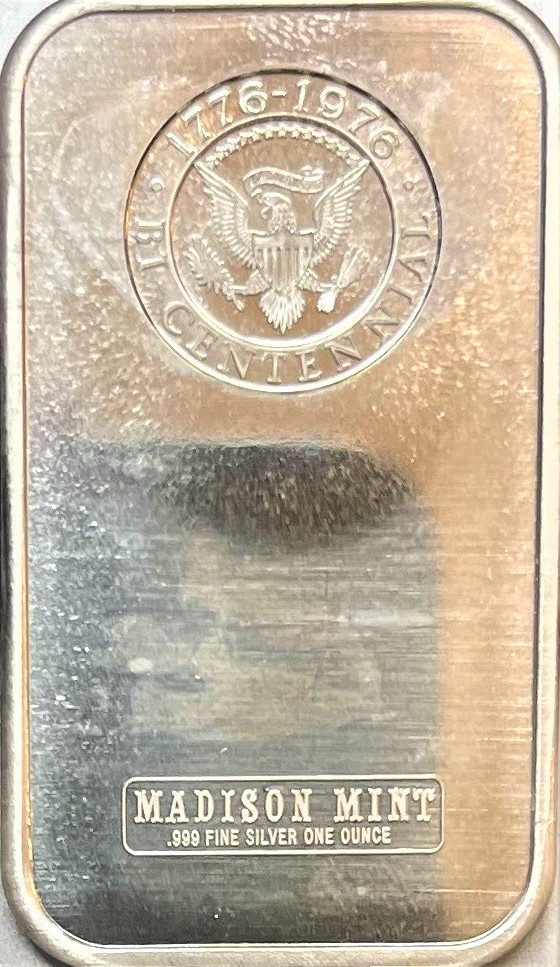 Madison Mint .999 1 Troy Ounce Silver Franklin Pierce Commemorative ...