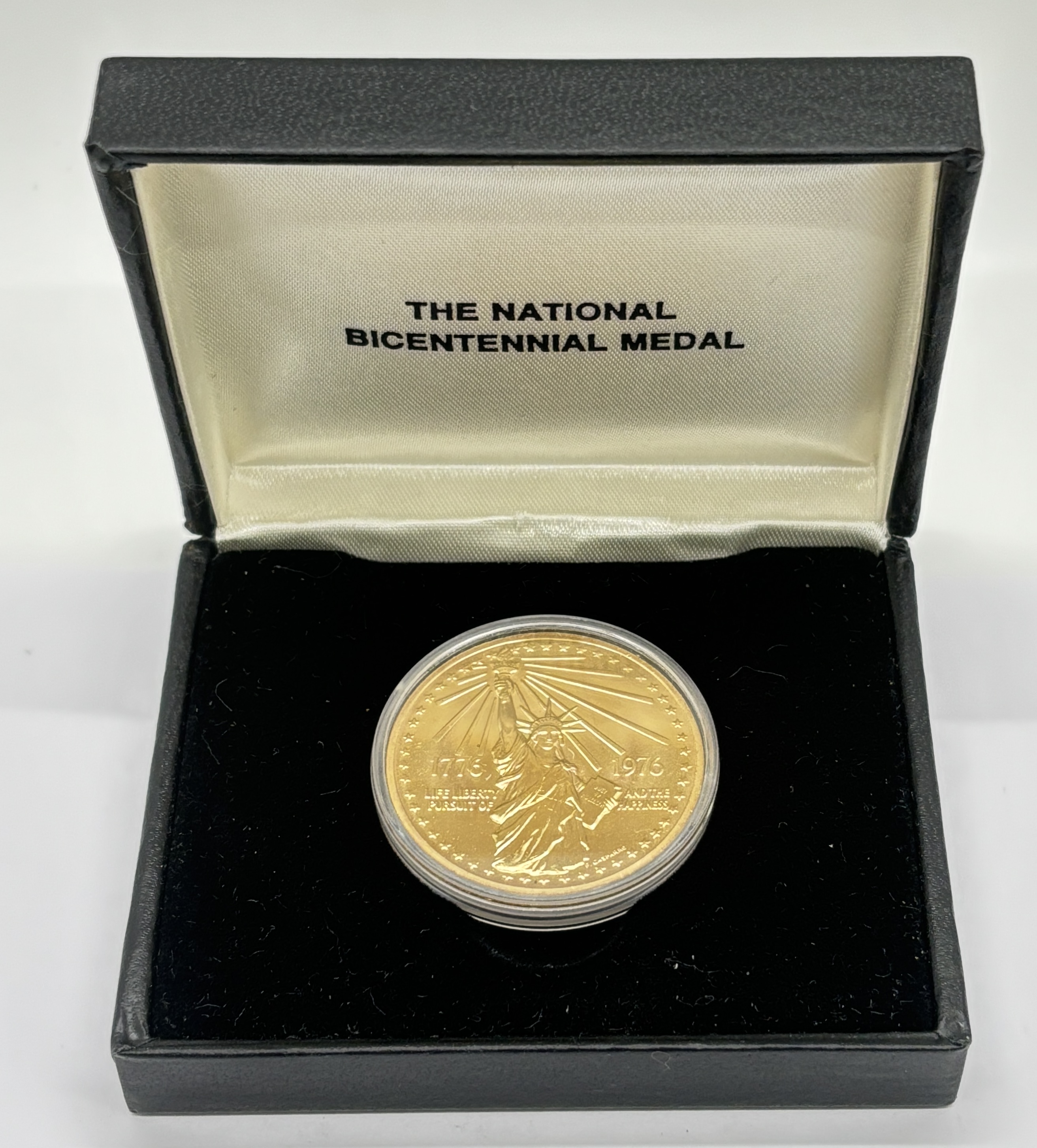 US Mint National Bicentennial Medal - in Original Packaging, Gold Plated