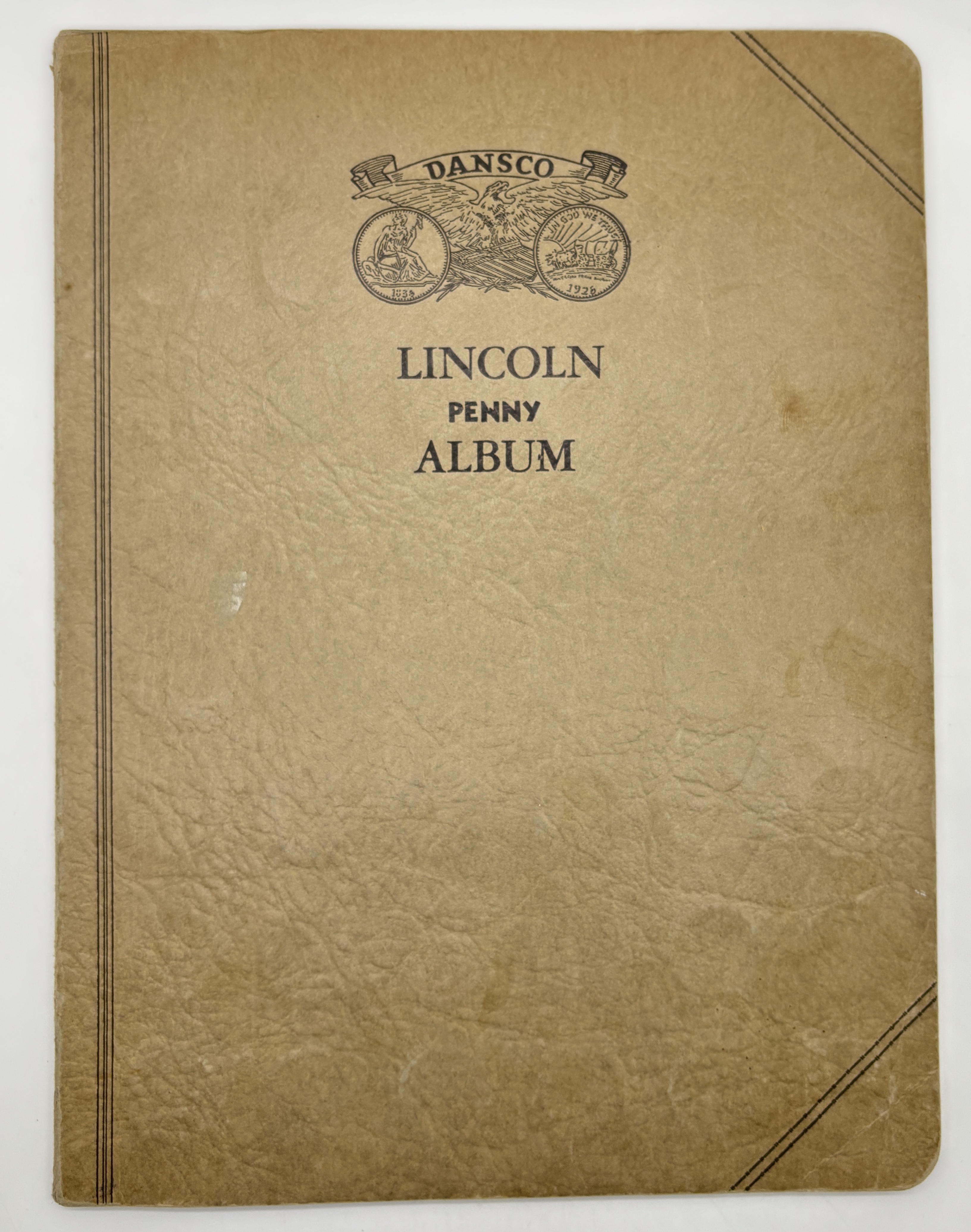 Dansco Lincoln Cent Album - 1909 - 1943, 90 Coins