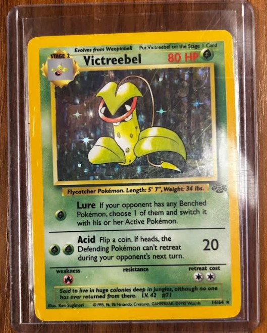 Pokémon (Pokemon) Jungle Set Trading Card Lot 12 Cards Including Rare Holo Victreebel