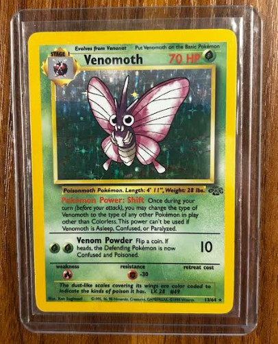 Pokémon (Pokemon) Jungle Set Trading Card Lot 12 Cards Including Rare Holo Venomoth