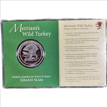 . North American Wild Turkey Grand Slam - Merriam's Wild Turkey Silver Layered Coin in Custom Holder