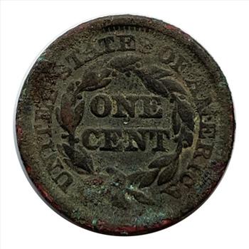 1847 U.S. Braided Hair Liberty Large One Cent