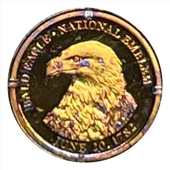 *  Symbols of Freedom -  American Bald Eagle - 14K Gold Replica Coin - 0.5 Grams - American Mint - One of 9,999