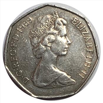 #1969 Great Britain 50 New Pence