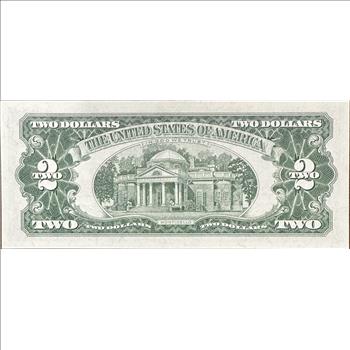 >1963 Series Crisp U.S. Two Dollars ($2) Bank Note - Red Seal