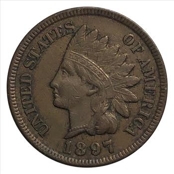 >1897 U.S. Indian Head One Cent - Nice Detail