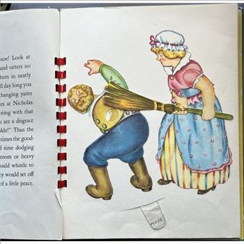 * 1945 Rip Van Winkle Animated Book with Moveable Characters on Many Pages