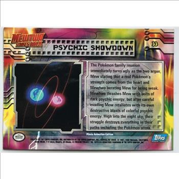 1997-98 Topps Pokemon  Psychic Showdown  - Mewtwo Strikes Back