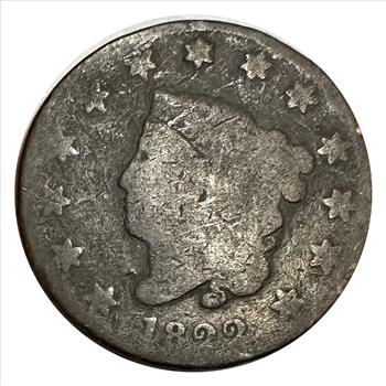 >1822 U.S. Coronet Head One Cent