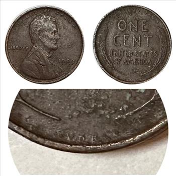 >1909 U.S. Lincoln Wheat one Cent - V.D.B.