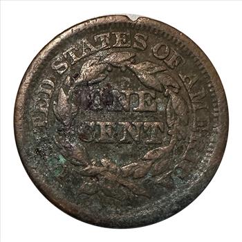 >1851 U.S. Braided Hair Large One Cent