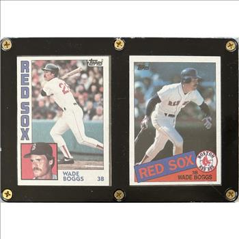 >1993 Liberia Nolan Ryan $1 Token Coin - Seven Career No Hitters and 1984 & 1985 Wade Boggs Red Sox Trading Cards Encased!