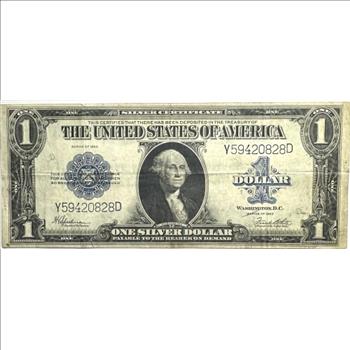 1923 U.S. $1 Dollar Silver Certificate 