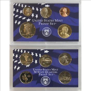>2007-S U.S. Mint Proof Set - 10 of 14 Coins in Original Mint Packaging with COA