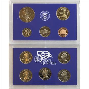 >2007-S U.S. Mint Proof Set - 10 of 14 Coins in Original Mint Packaging with COA