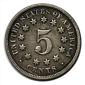 * 1876 U.S. Shield Five Cent Coin