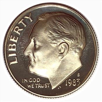 #1983-S Mint Proof Roosevelt Dime - Deep Cameo and Mirror Shine