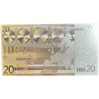. 2002 - 20 Euro Silver Plated Banknote - Rare