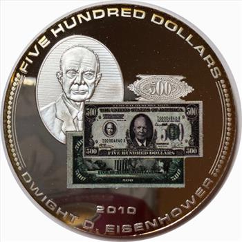 Replica Eisenhower 500 Dollar Banknote Coin