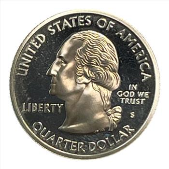 2000-S U.S. Silver Proof State Quarter Honoring New Hampshire's Old Man of the Mountain