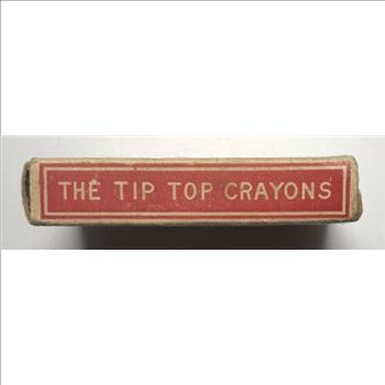 *Rare Antique Tip Top Falcon Box of Drawing Crayons (9 Crayons) - 2.5 x 1.5